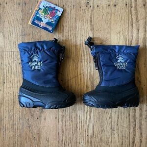 Kamik Kids Boots - Navy and Black